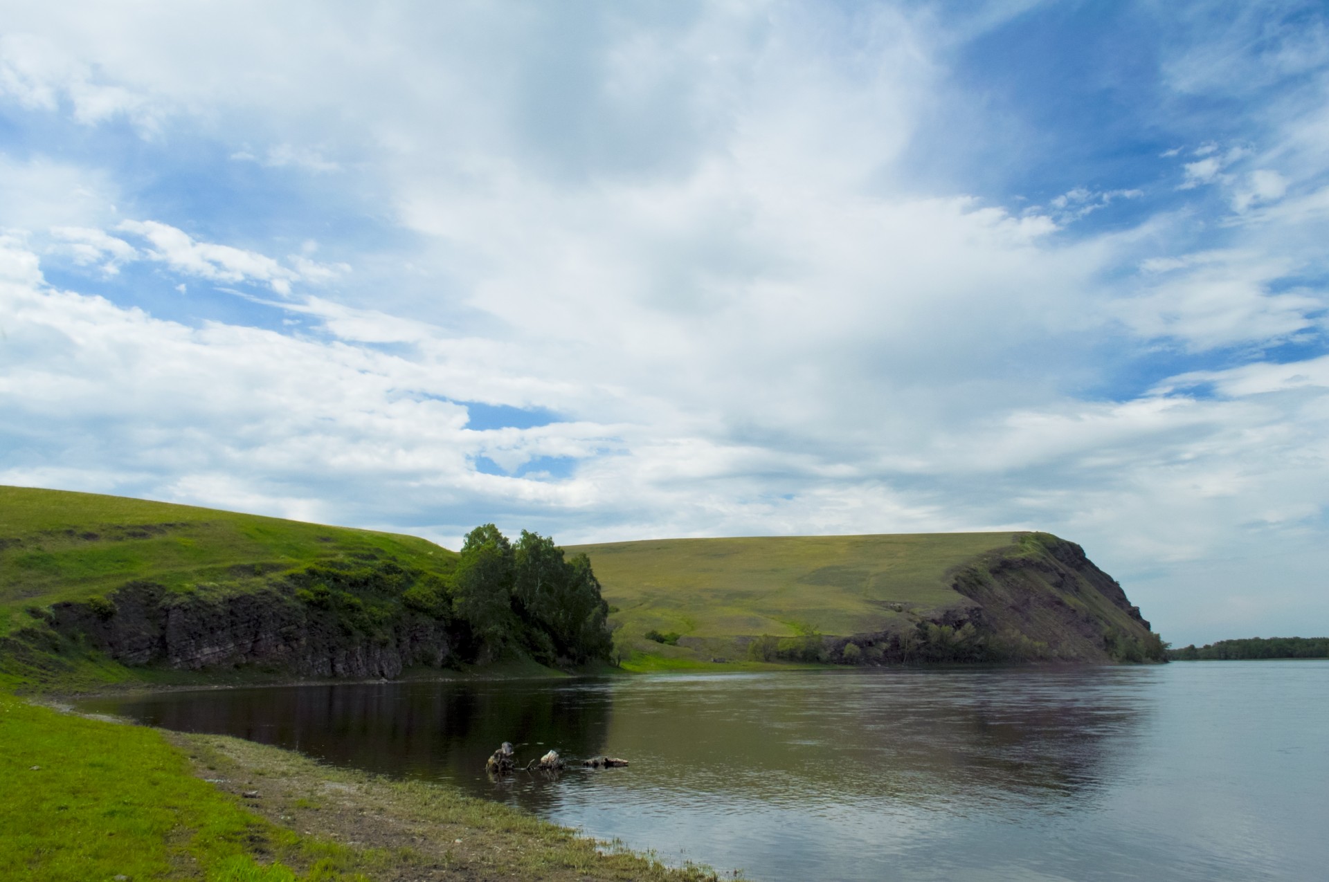 sky rocks river free photo