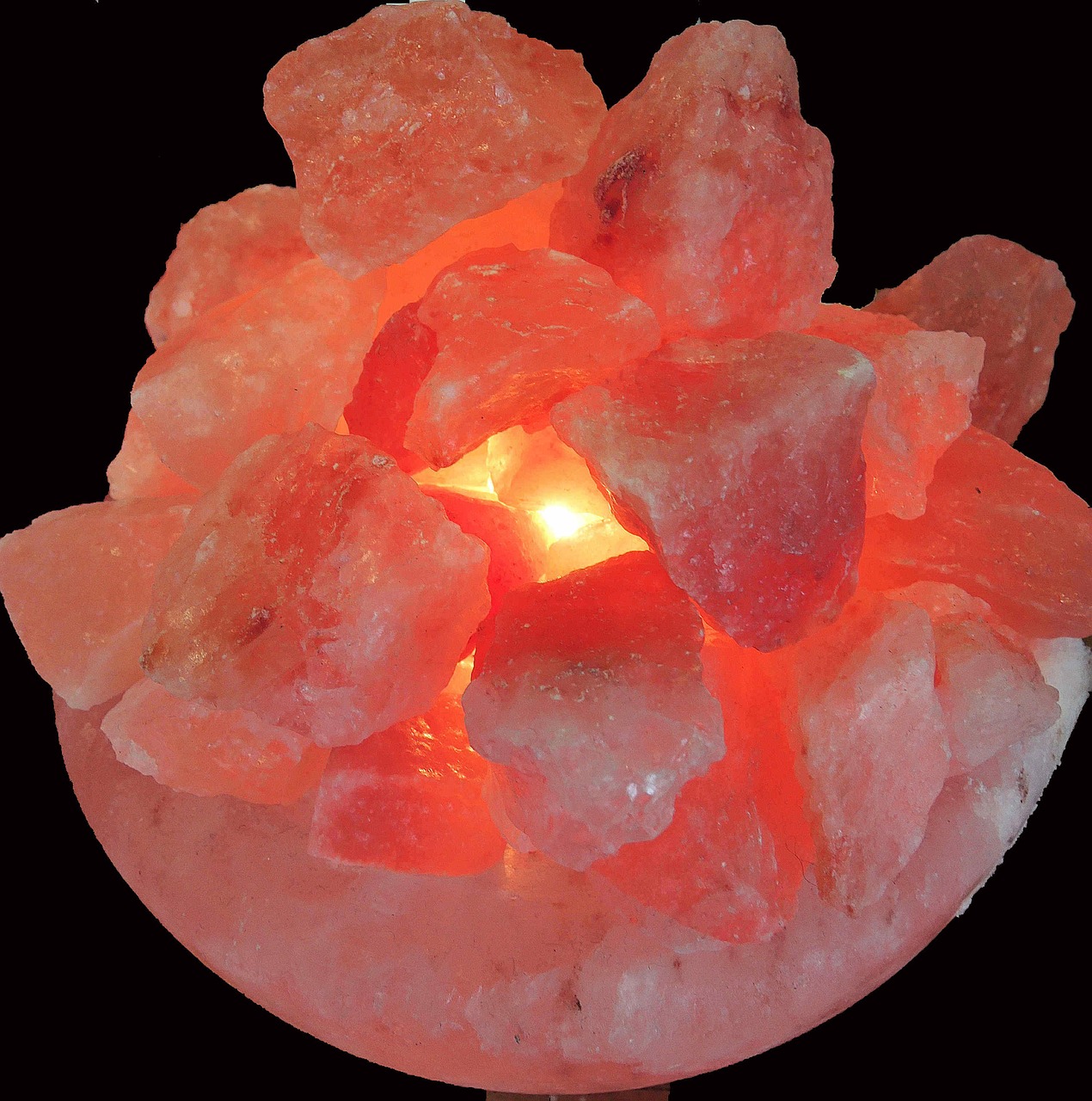 rock salt light himalayas minerals free photo