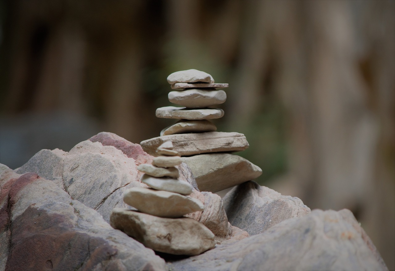 rock stack hidden canyon zion national park free photo