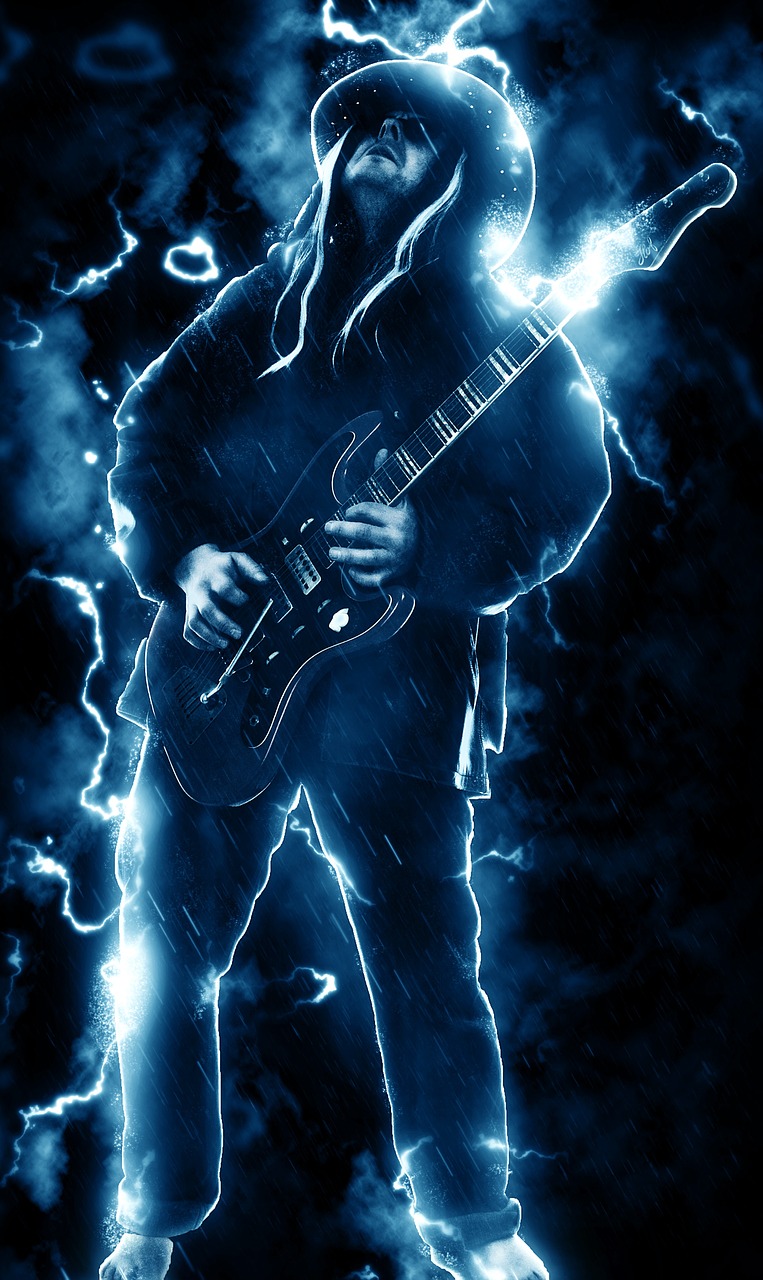rock star guitar rock free photo