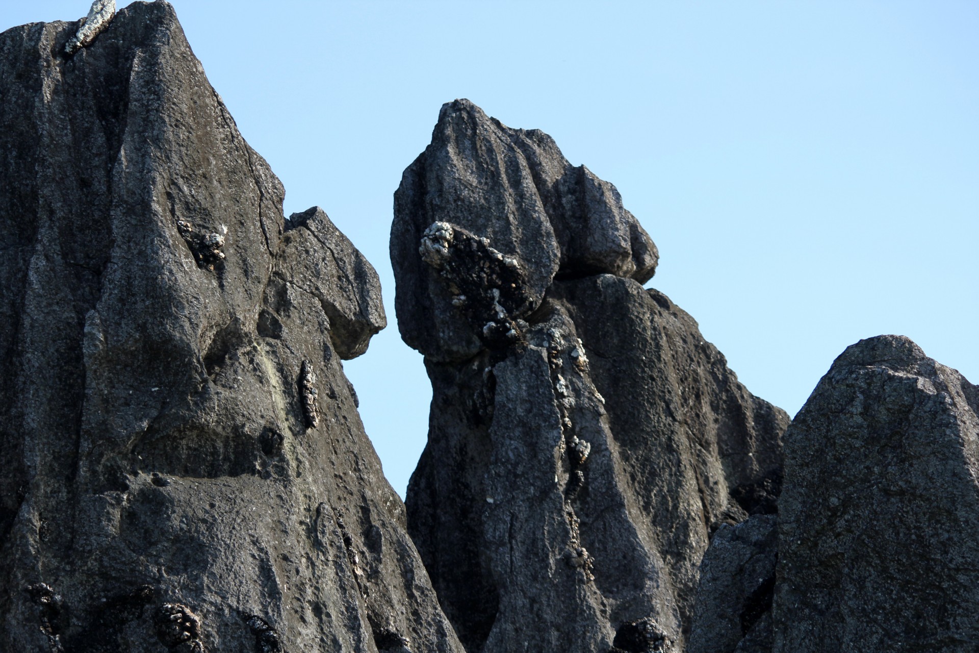 rocks formation caramoan island rocks free photo