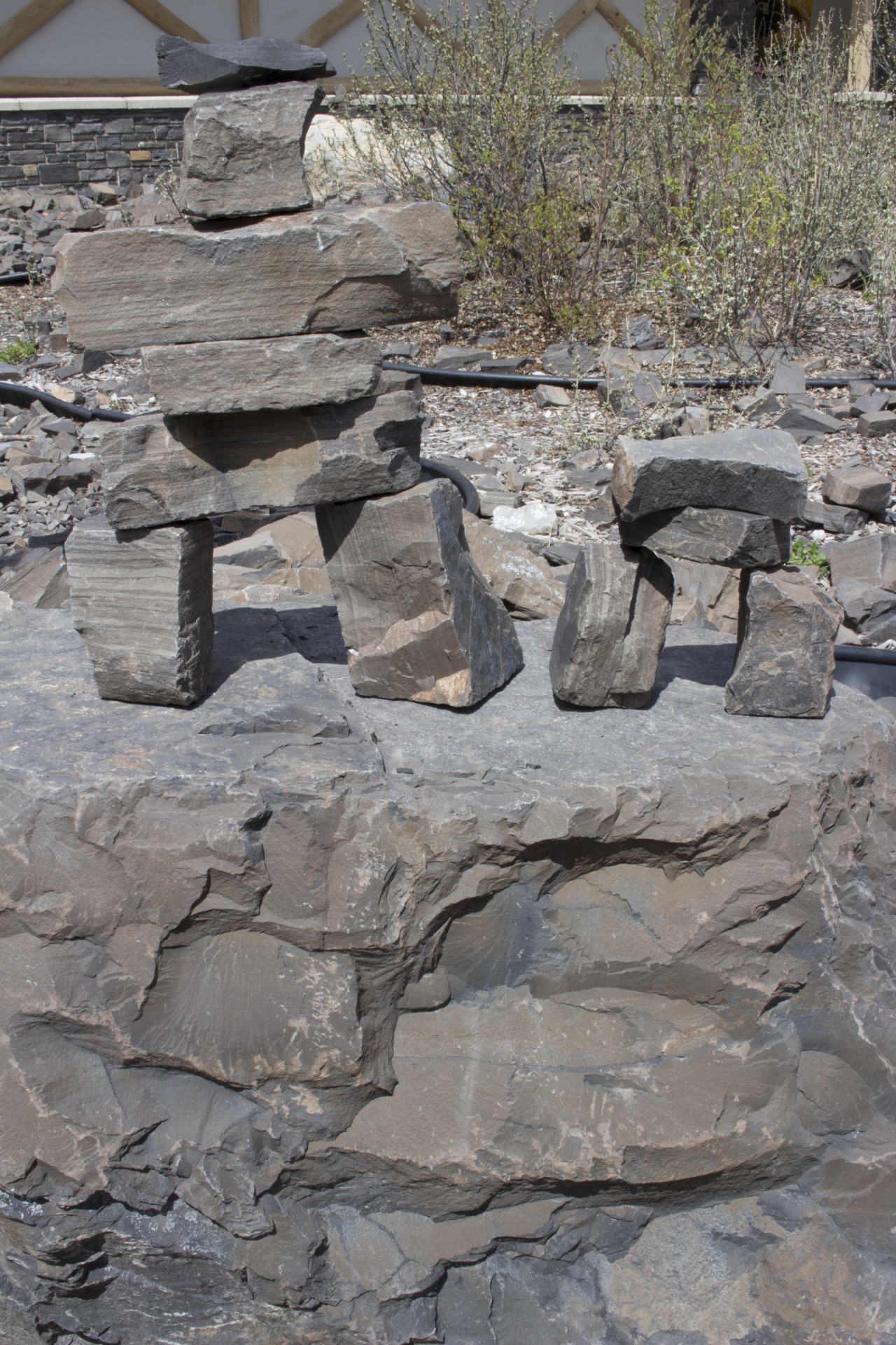 rock stone inukshuk free photo