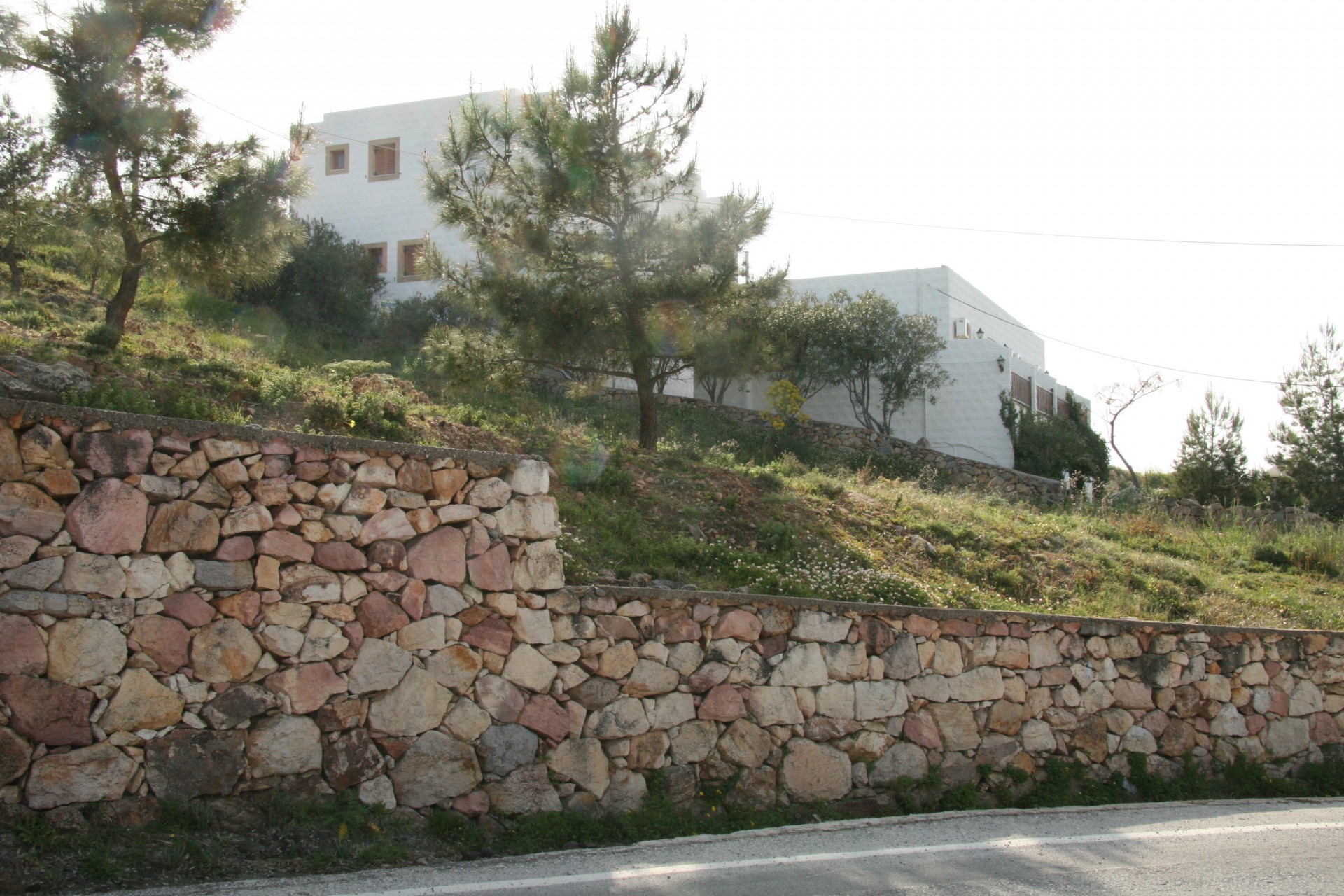 rock wall patmos free photo