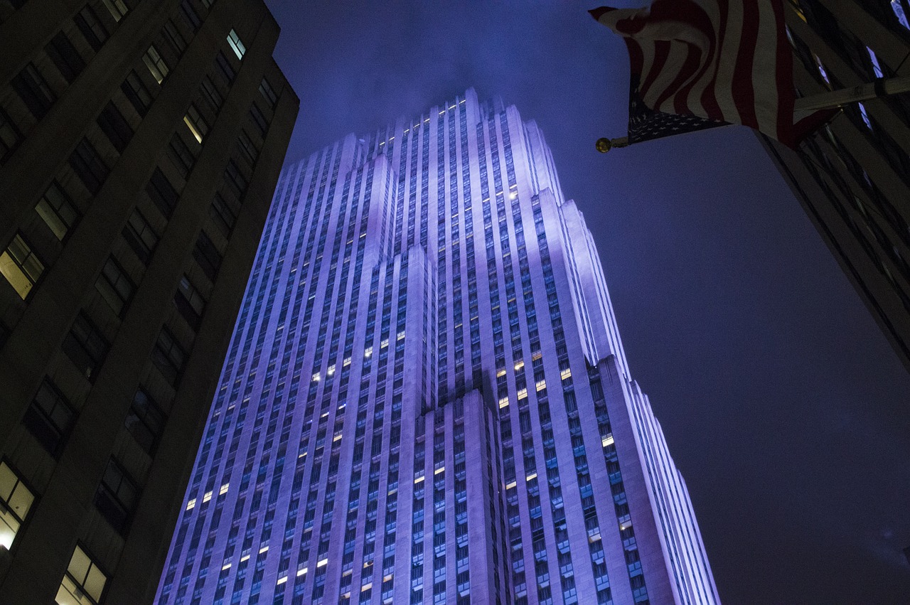 rockefeller center new york manhattan free photo