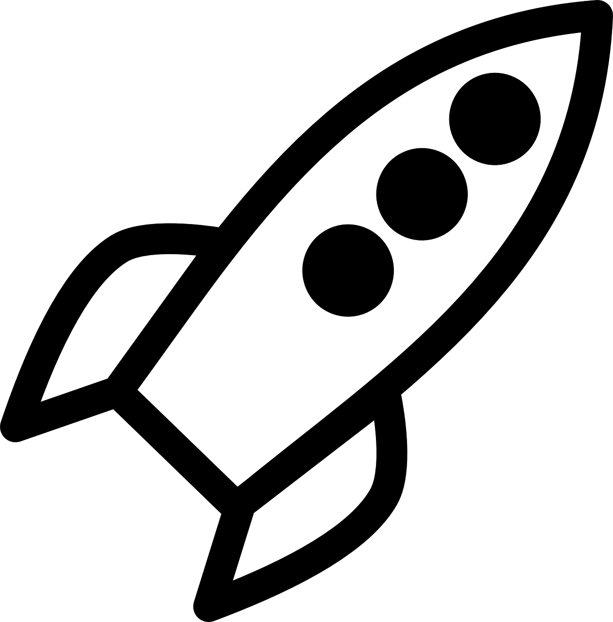 rocket symbol flying free photo
