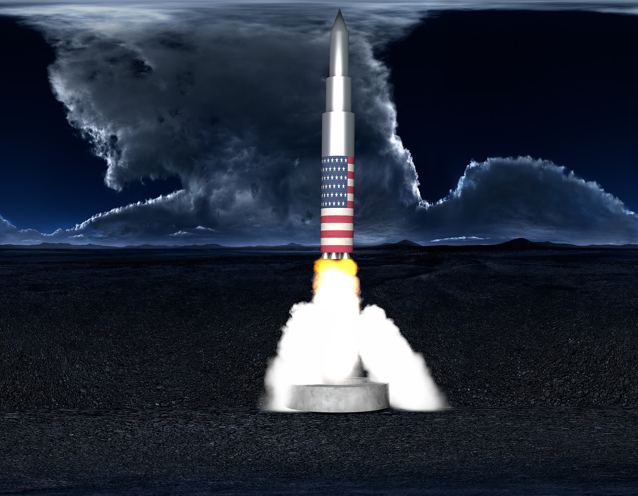 rocket  long-range missile  rocket launch free photo