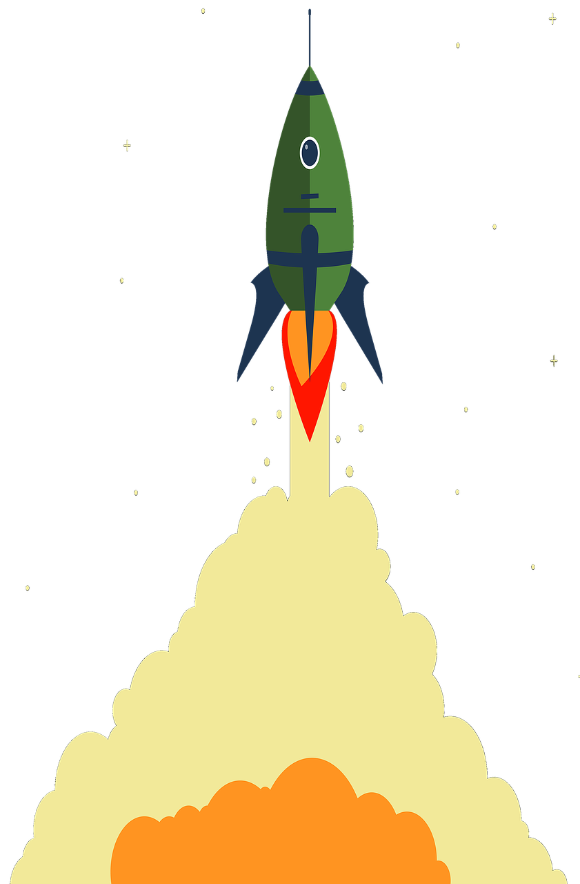 rocket  flat  space free photo