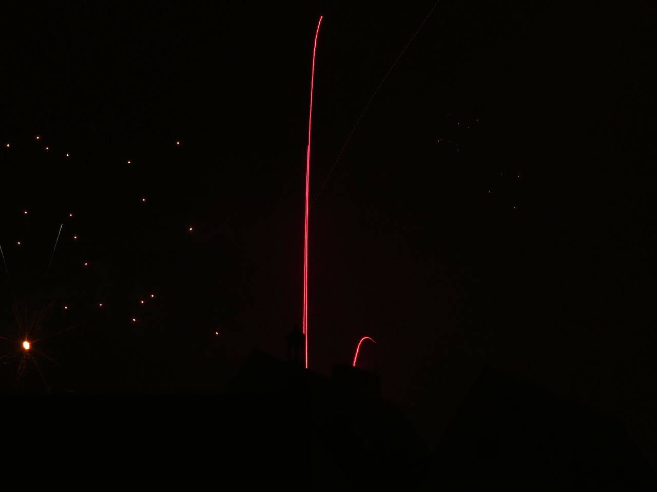 rocket new year's eve fireworks free photo