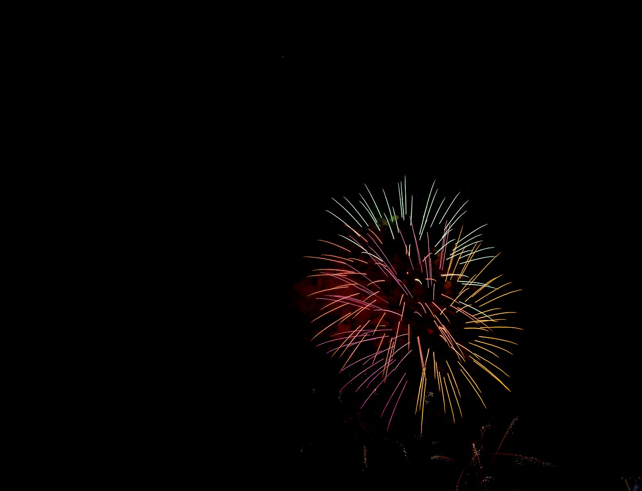 rockets fireworks night free photo