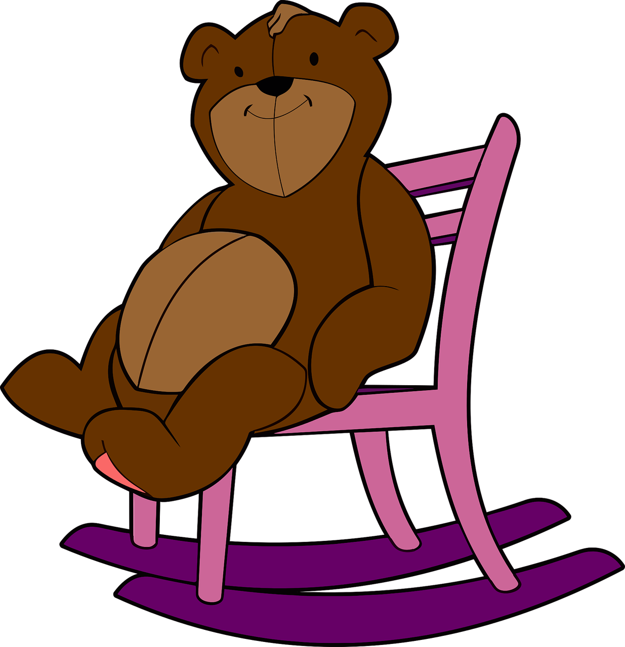 rocking chair stuffed animal teddy bear free photo