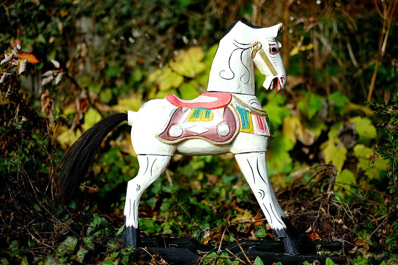 rocking horse wooden horse toys free photo