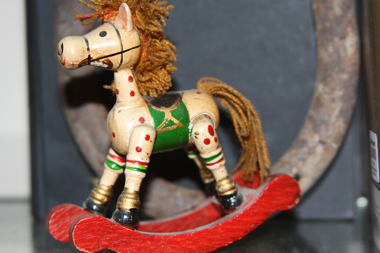 rocking horse miniature toy horse toy free photo