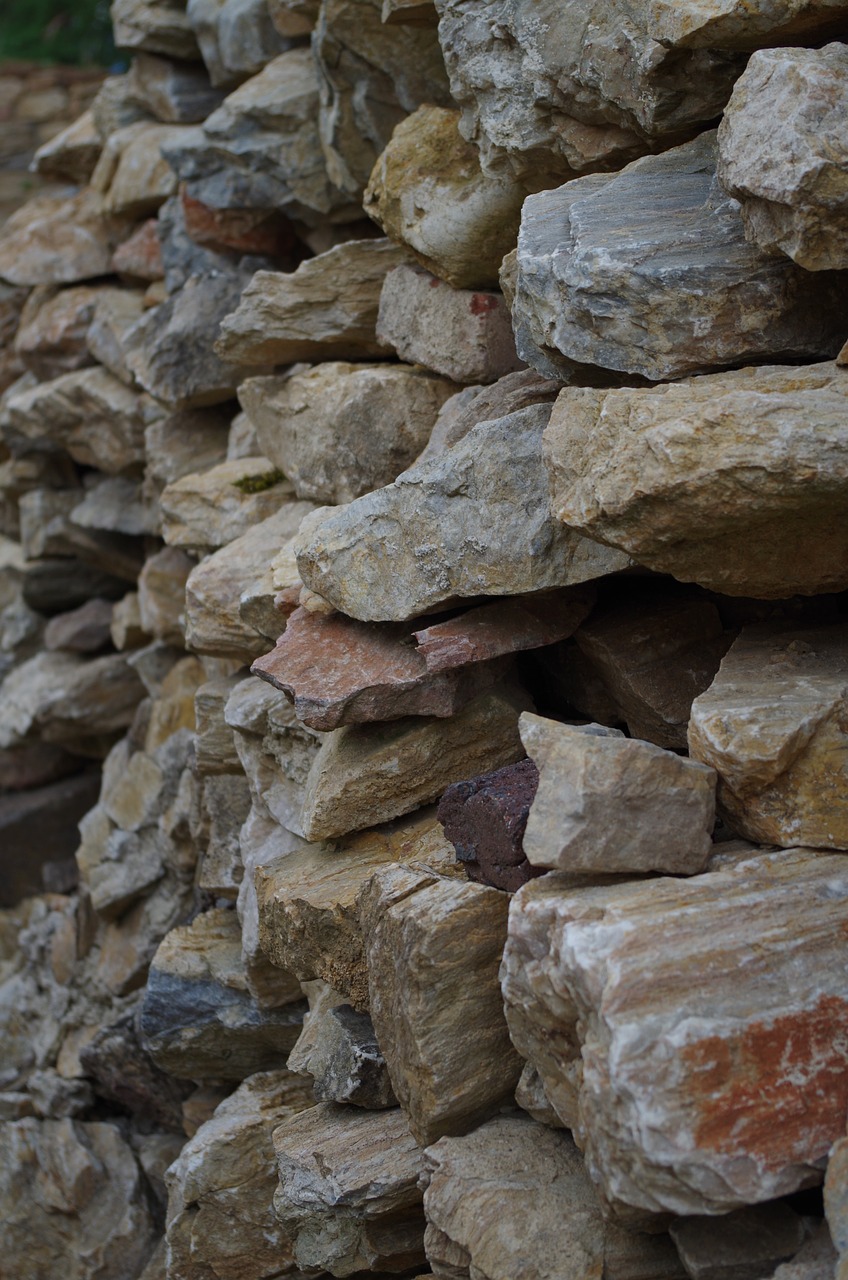 rocks wall stones free photo