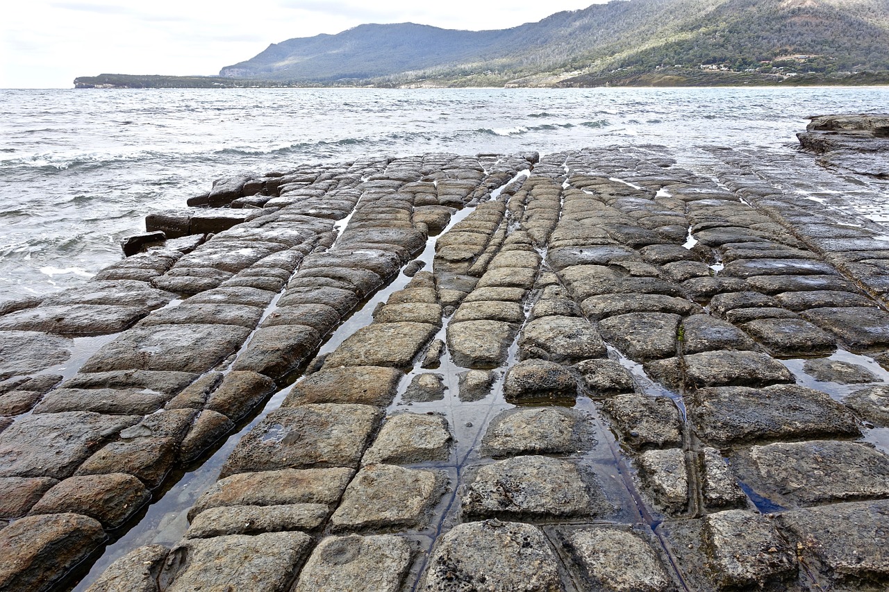 rocks seascape coast free photo