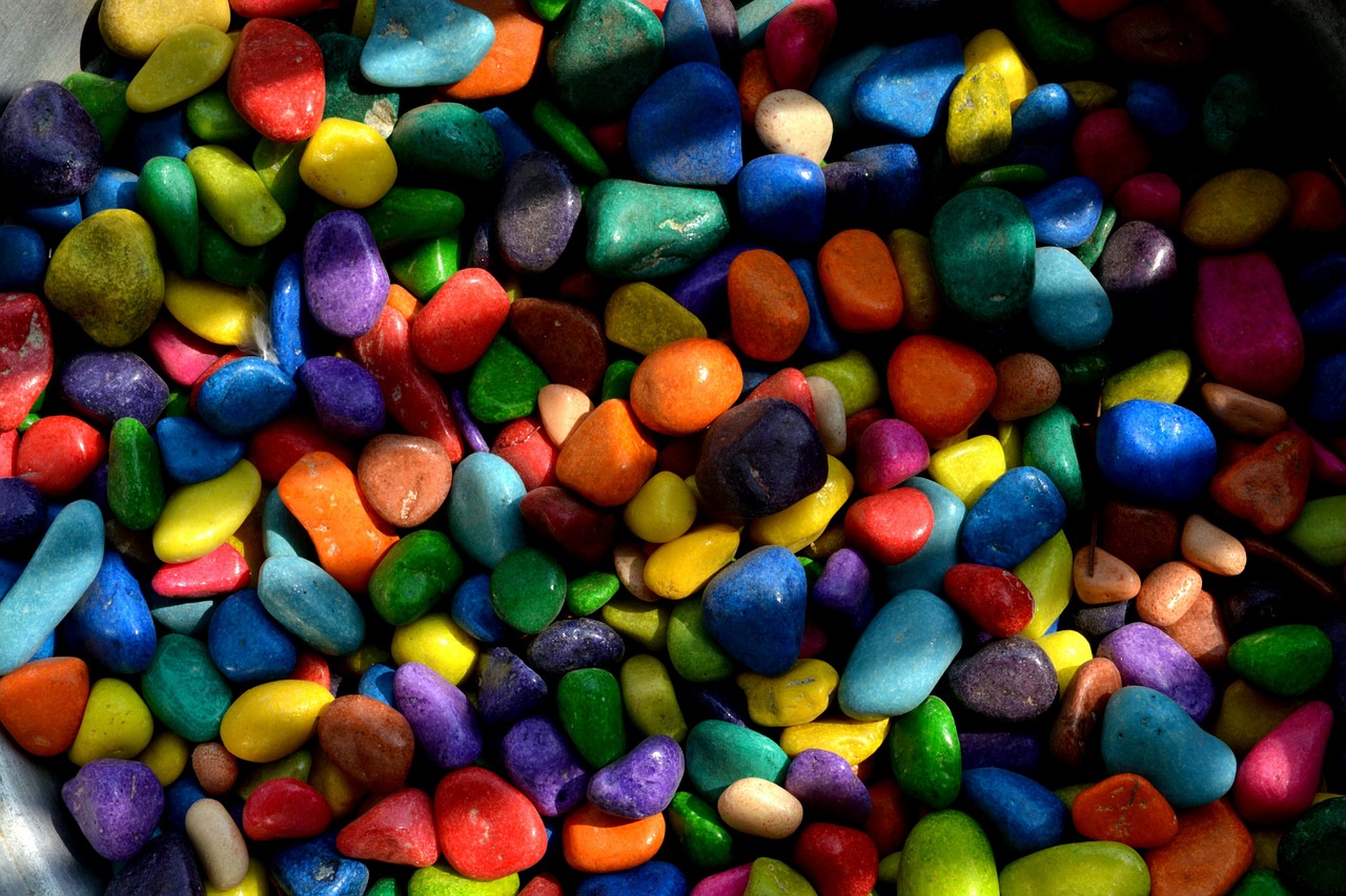 rocks stones colorful free photo