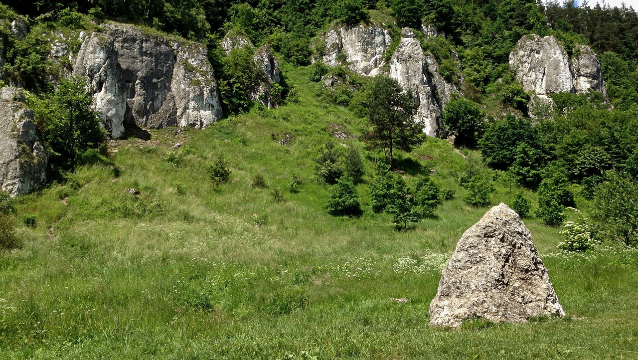 rocks limestones hiking free photo