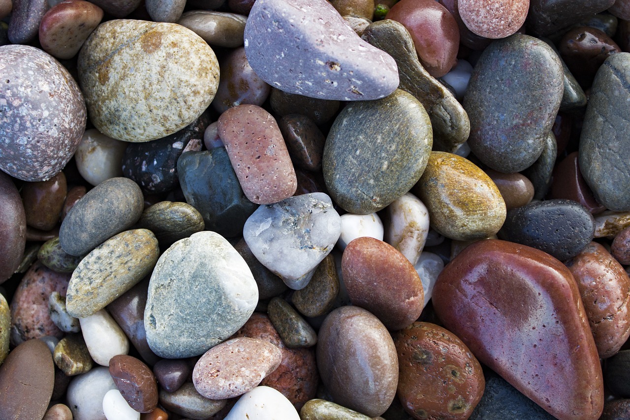 rocks beach pebbles free photo