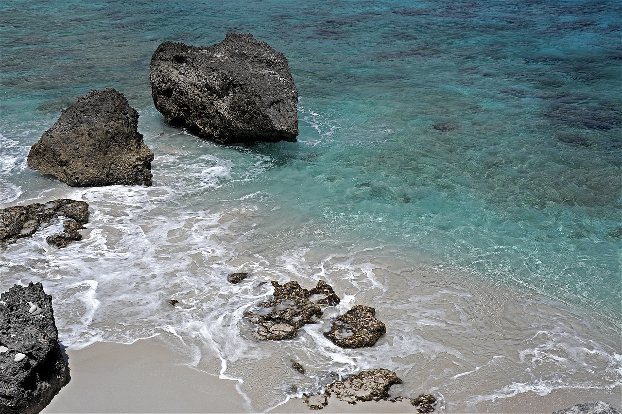 rocks beach rock free photo