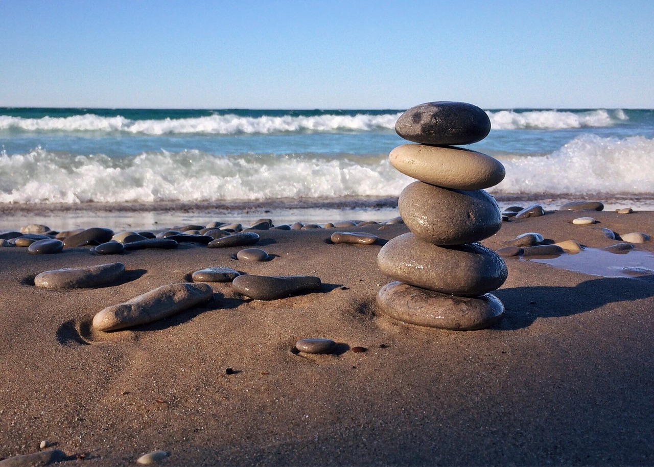 rocks stacked balance free photo