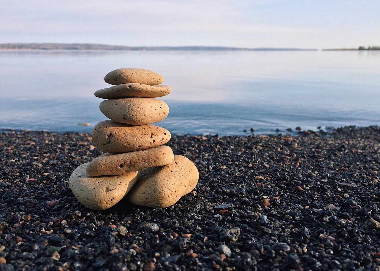 rocks stacked balance free photo