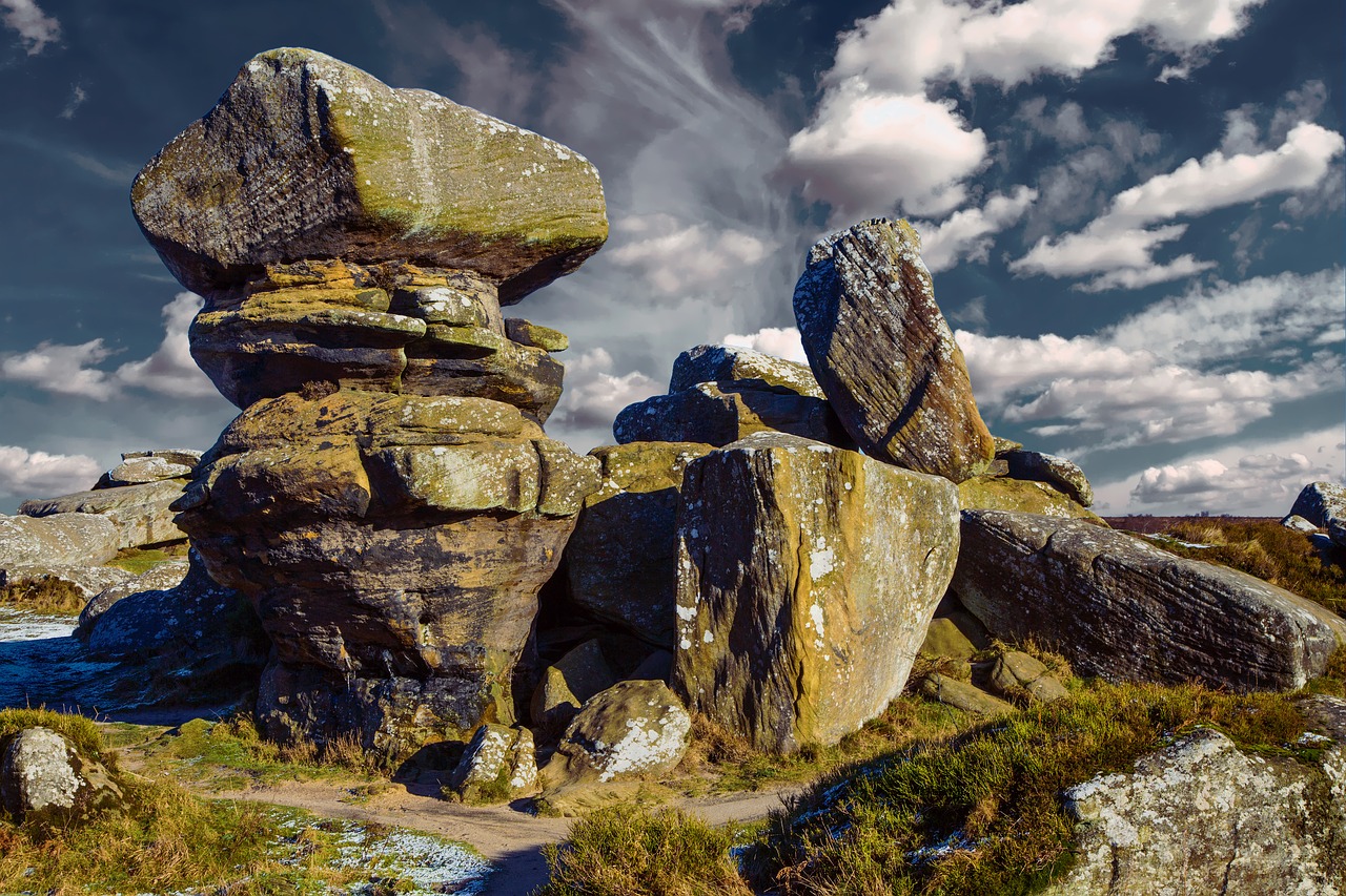 rocks outcrop geology free photo