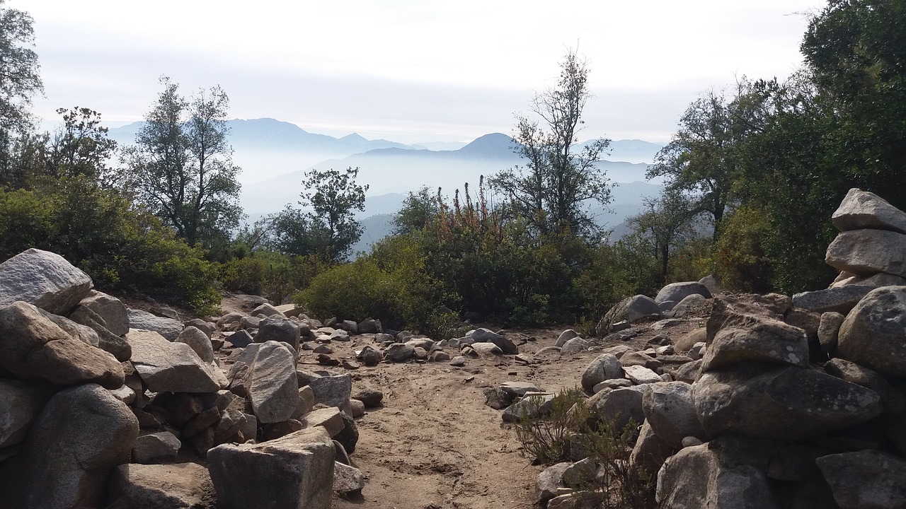 rocks landscape trail free photo