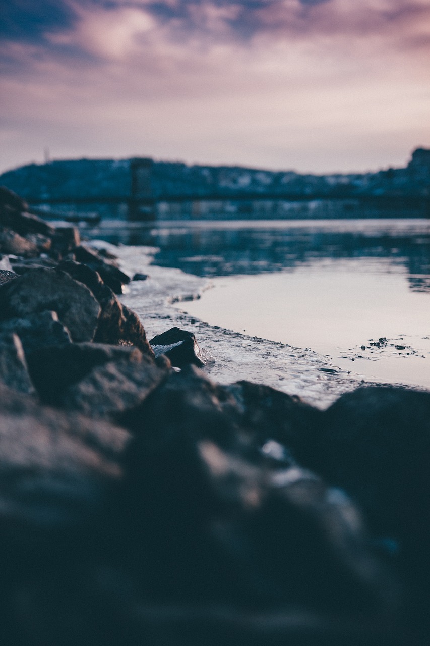 rocks landscape water free photo