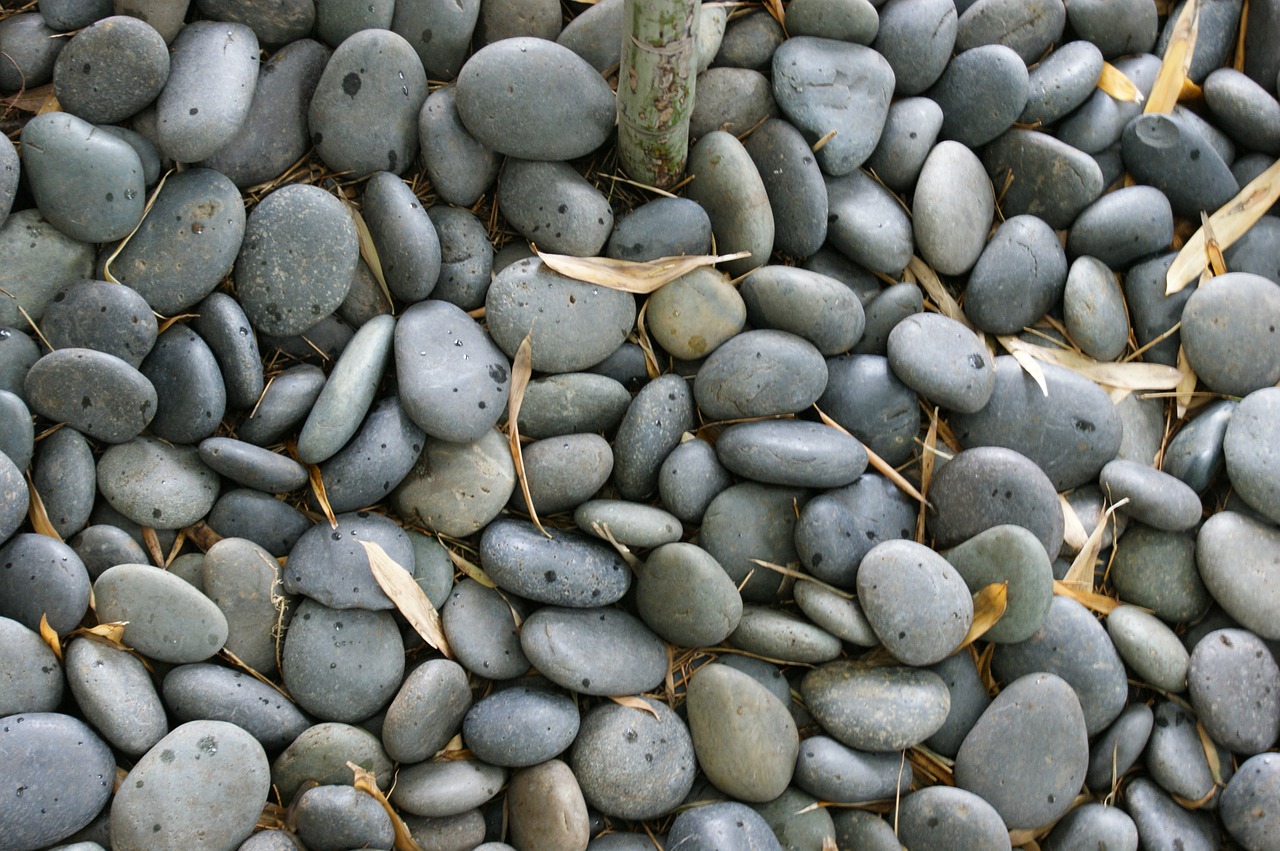rocks pebbles gray free photo