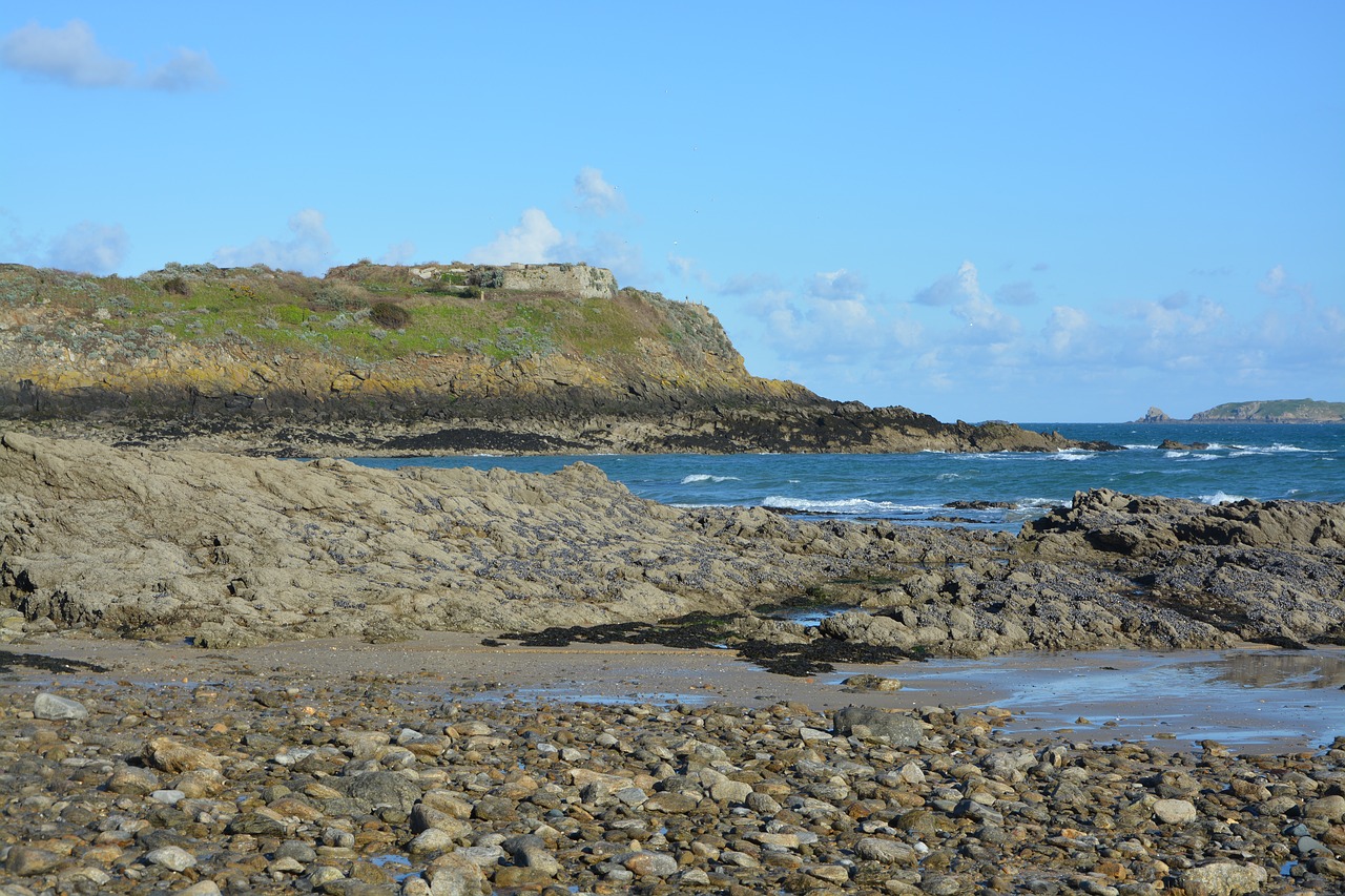 rocks sea blue free photo