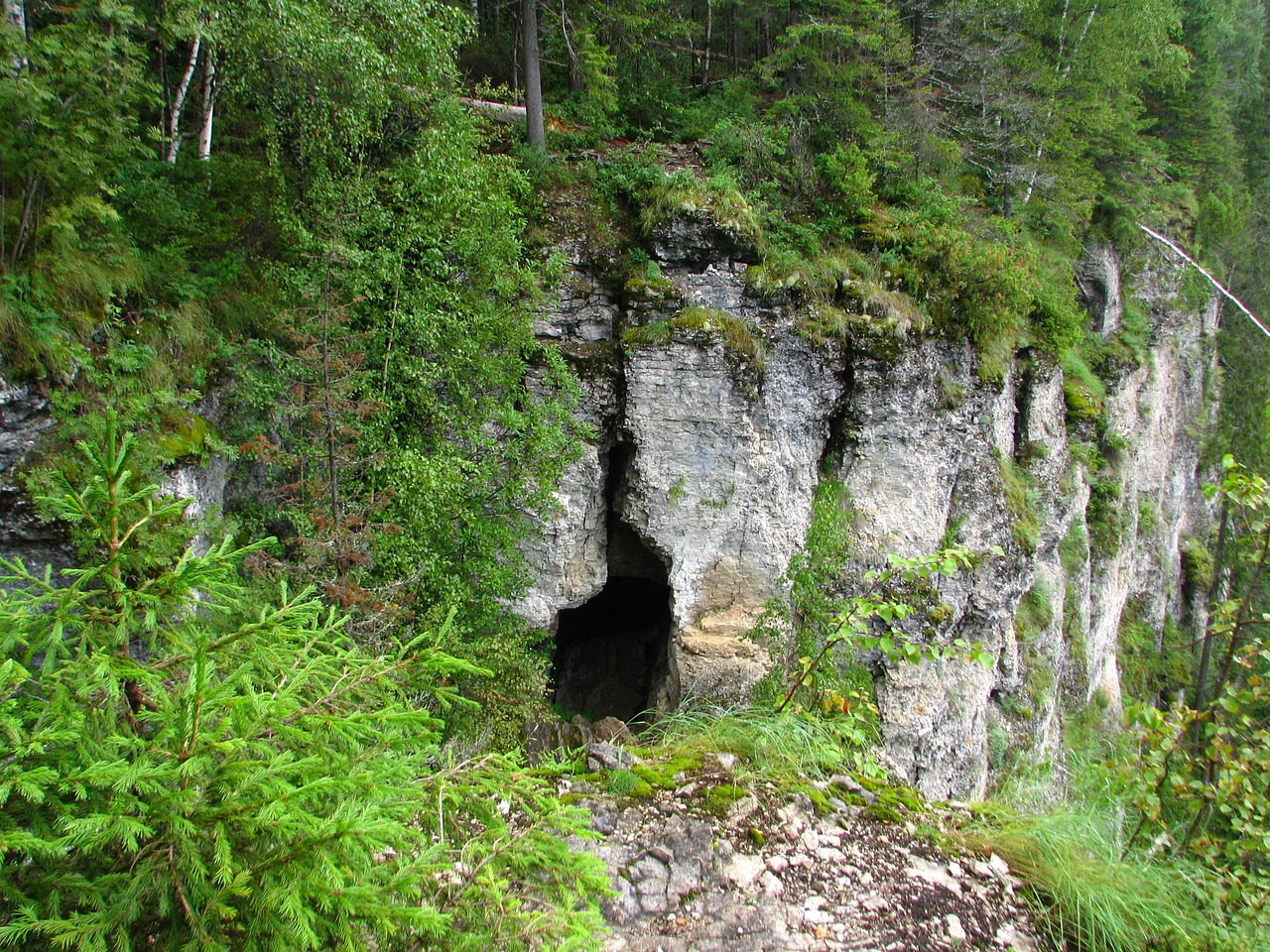 rocks cave the grotto free photo