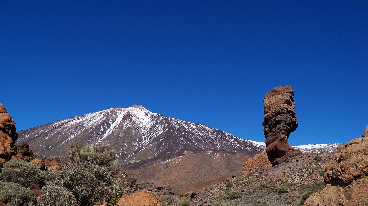 rocks snow mountain free photo