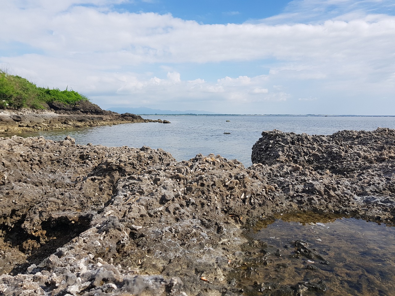 rocks beach rock formation free photo