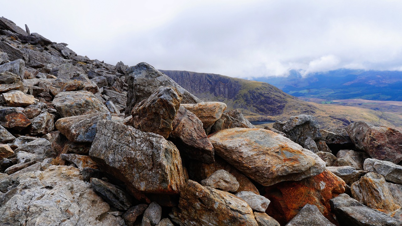 rocks  mountains  clouds free photo