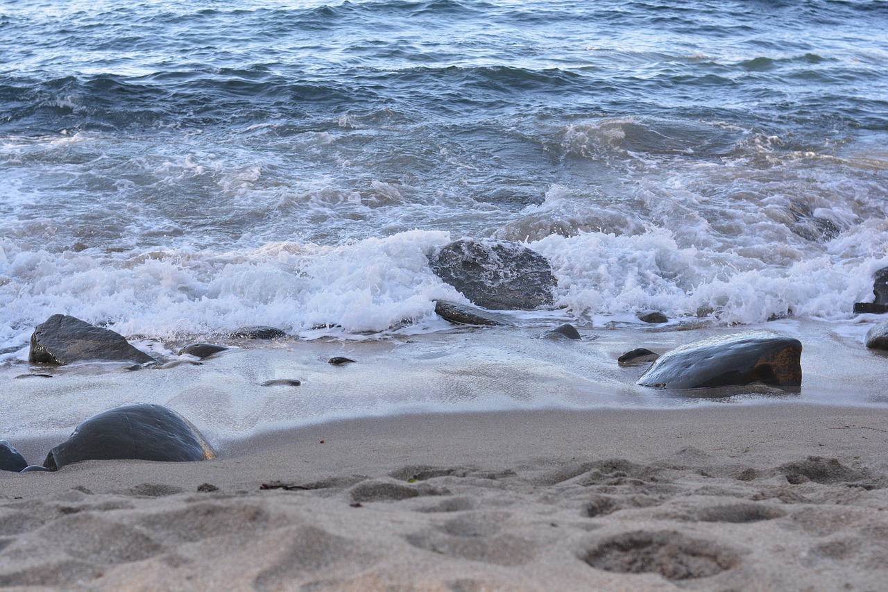 rocks  white  water free photo