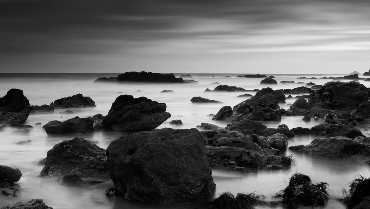 rocks boulders mist free photo