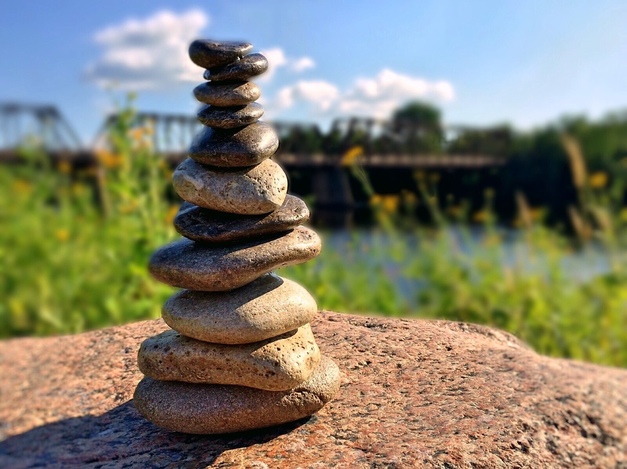 rocks stacked stones free photo