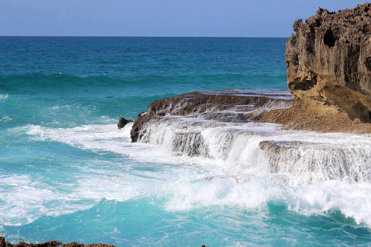 rocks water sea free photo