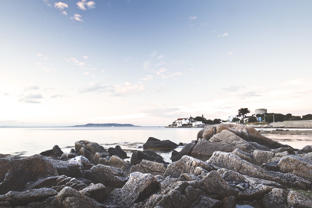 rocks beach ocean free photo