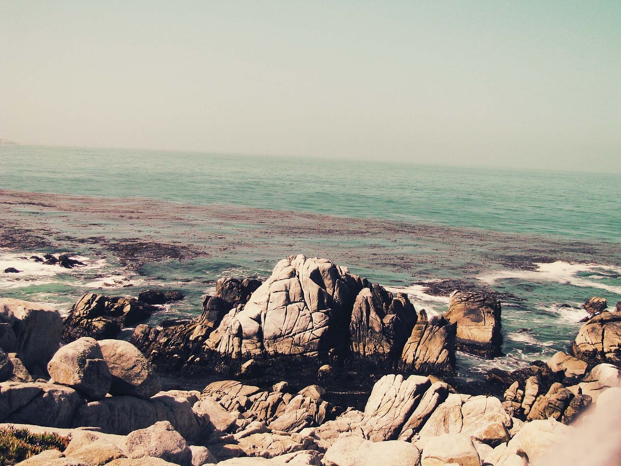 rocks boulders shore free photo