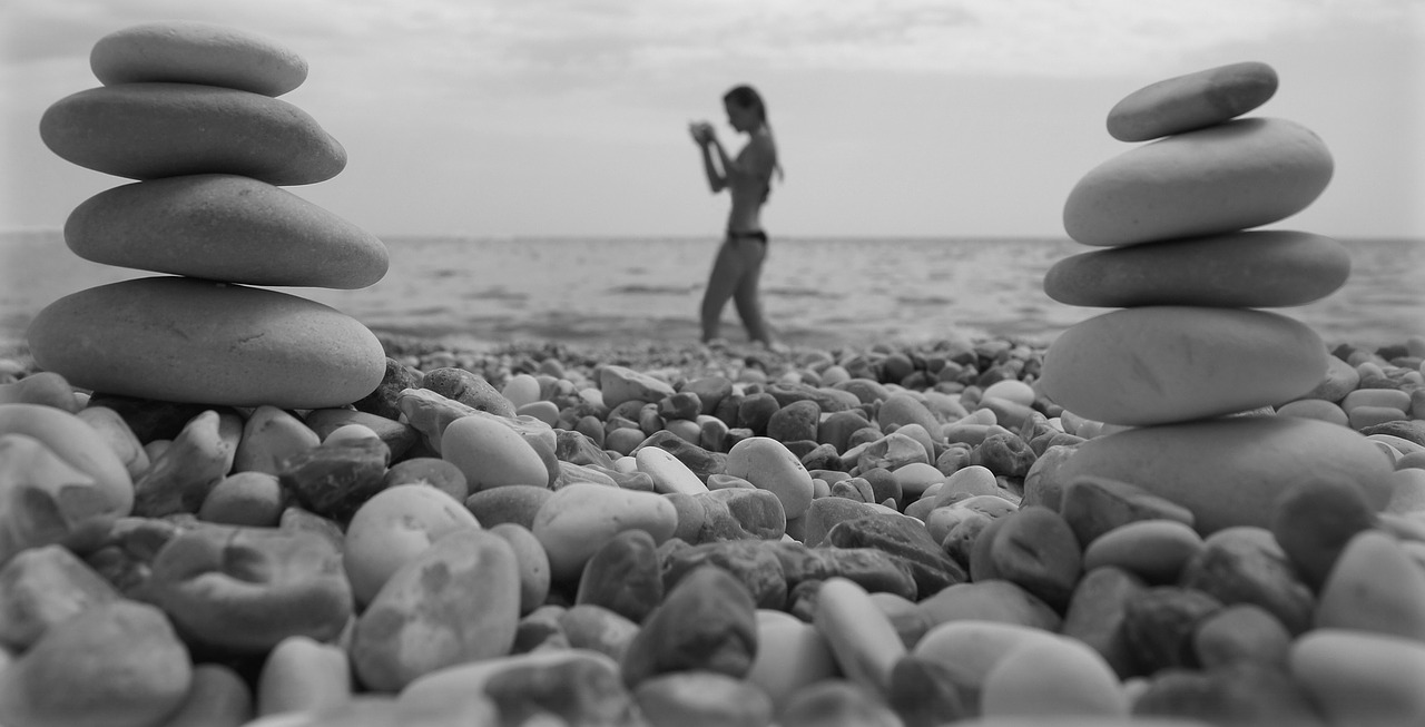 rocks beach ocean free photo