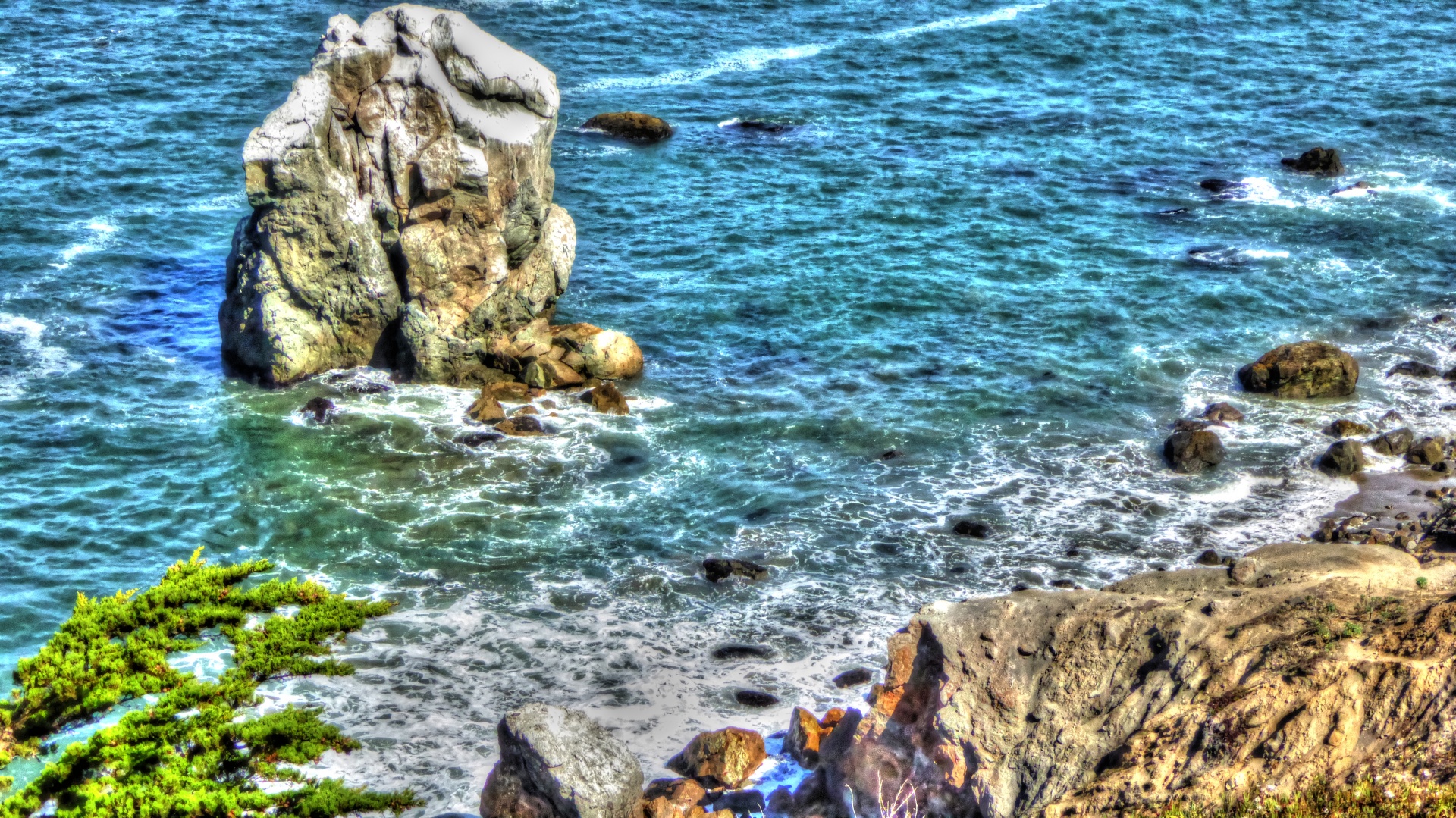 ocean sea rock free photo