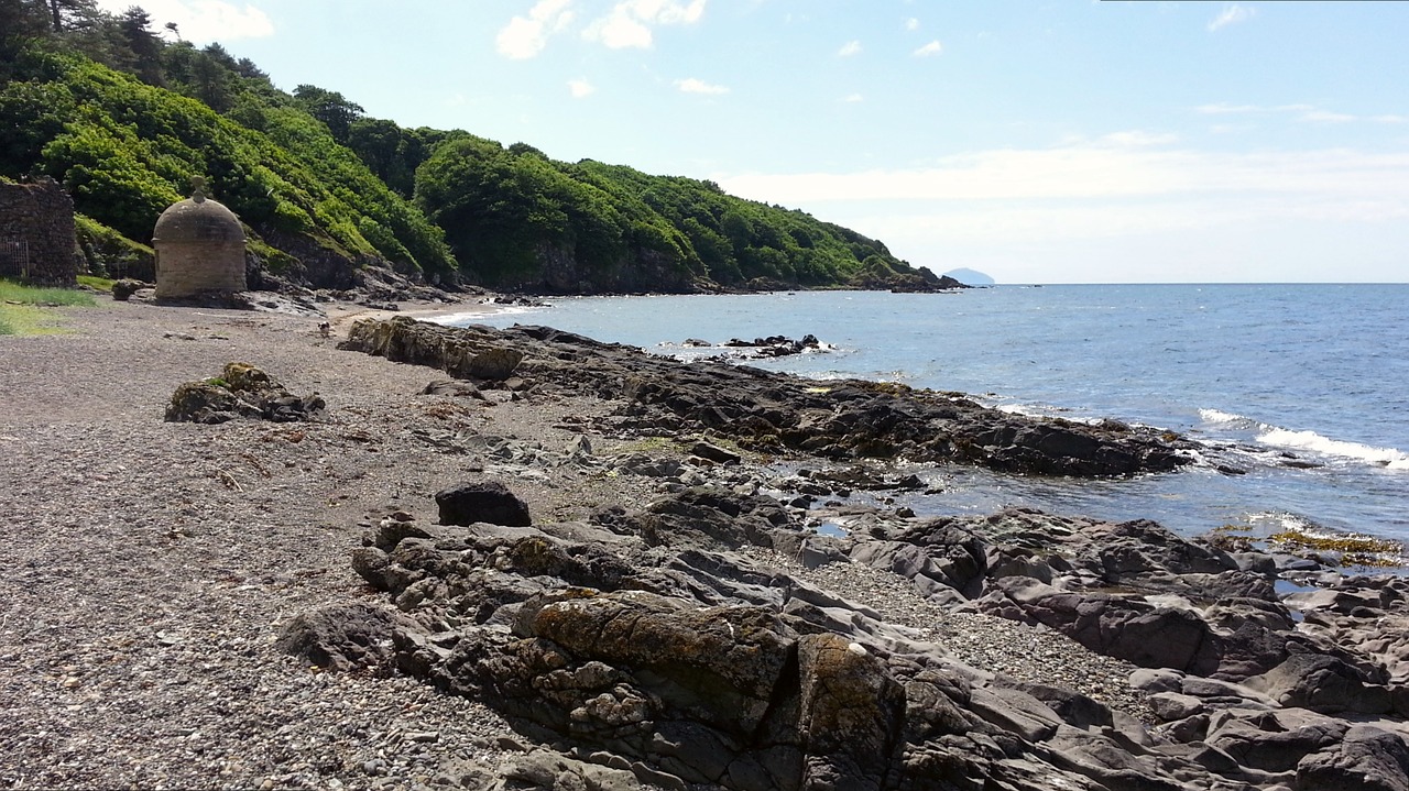 rocky beach rocks free photo