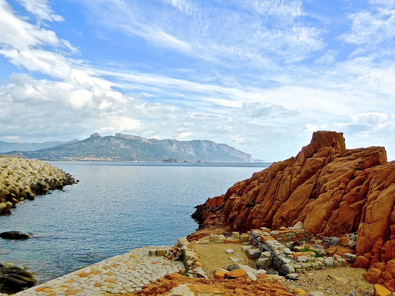 rocky shore coast free photo