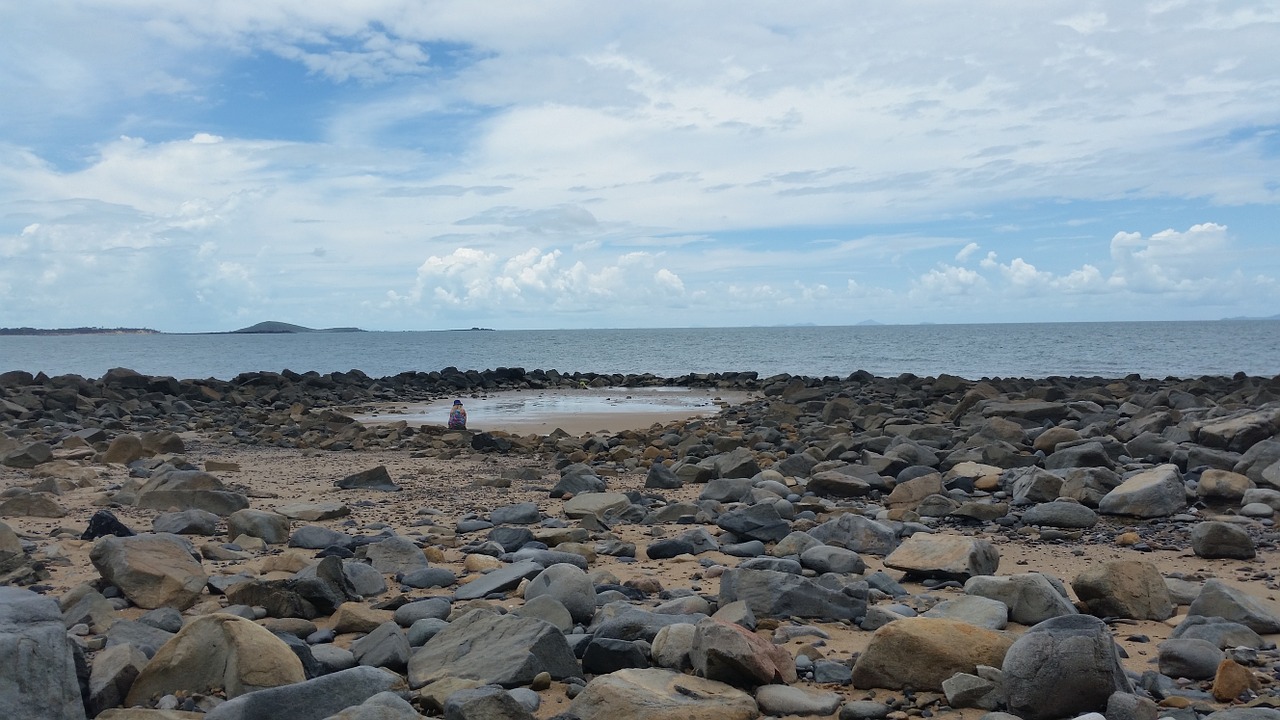 rocky beach rocks coast free photo