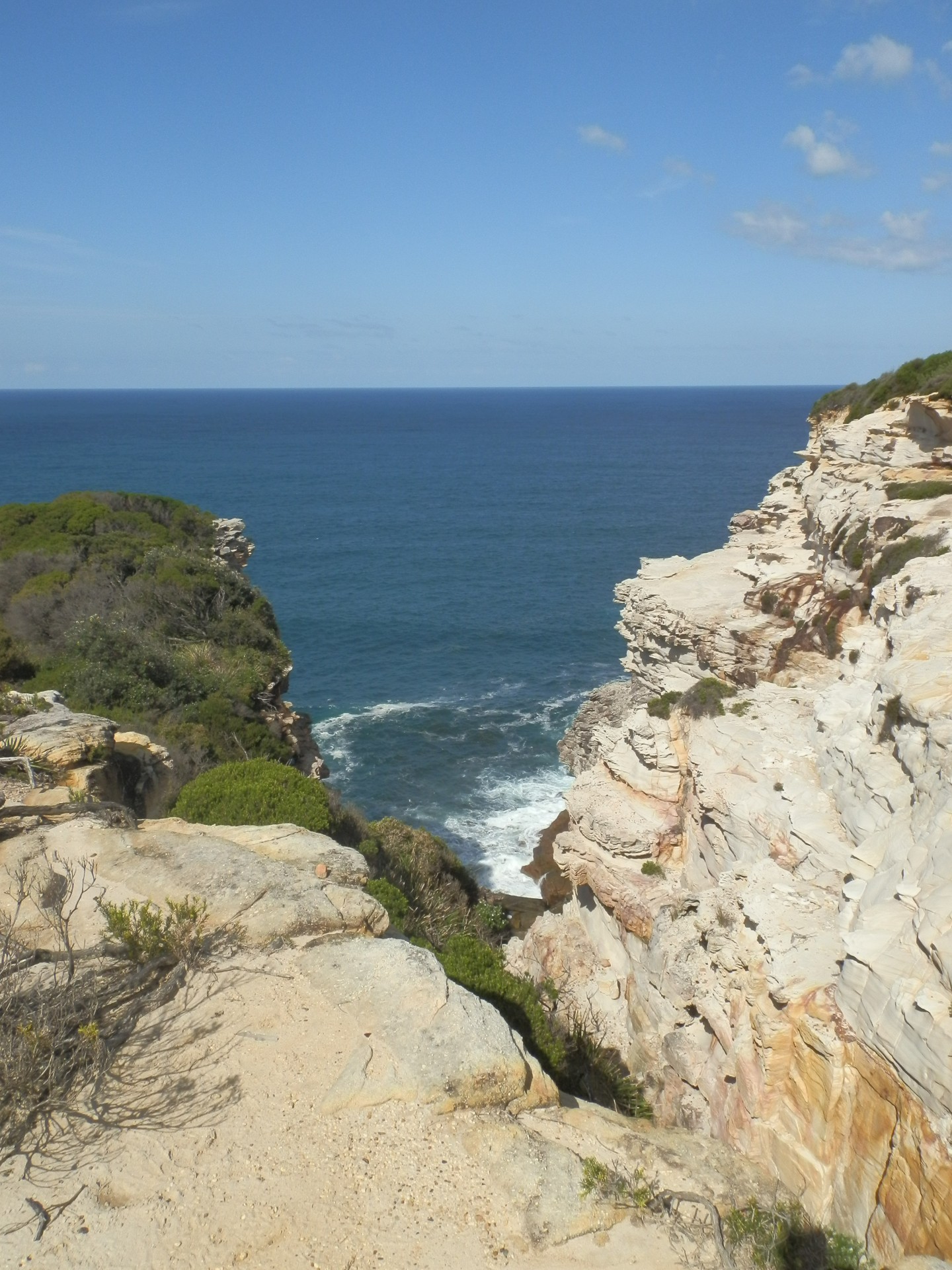 ravine cliff sea free photo