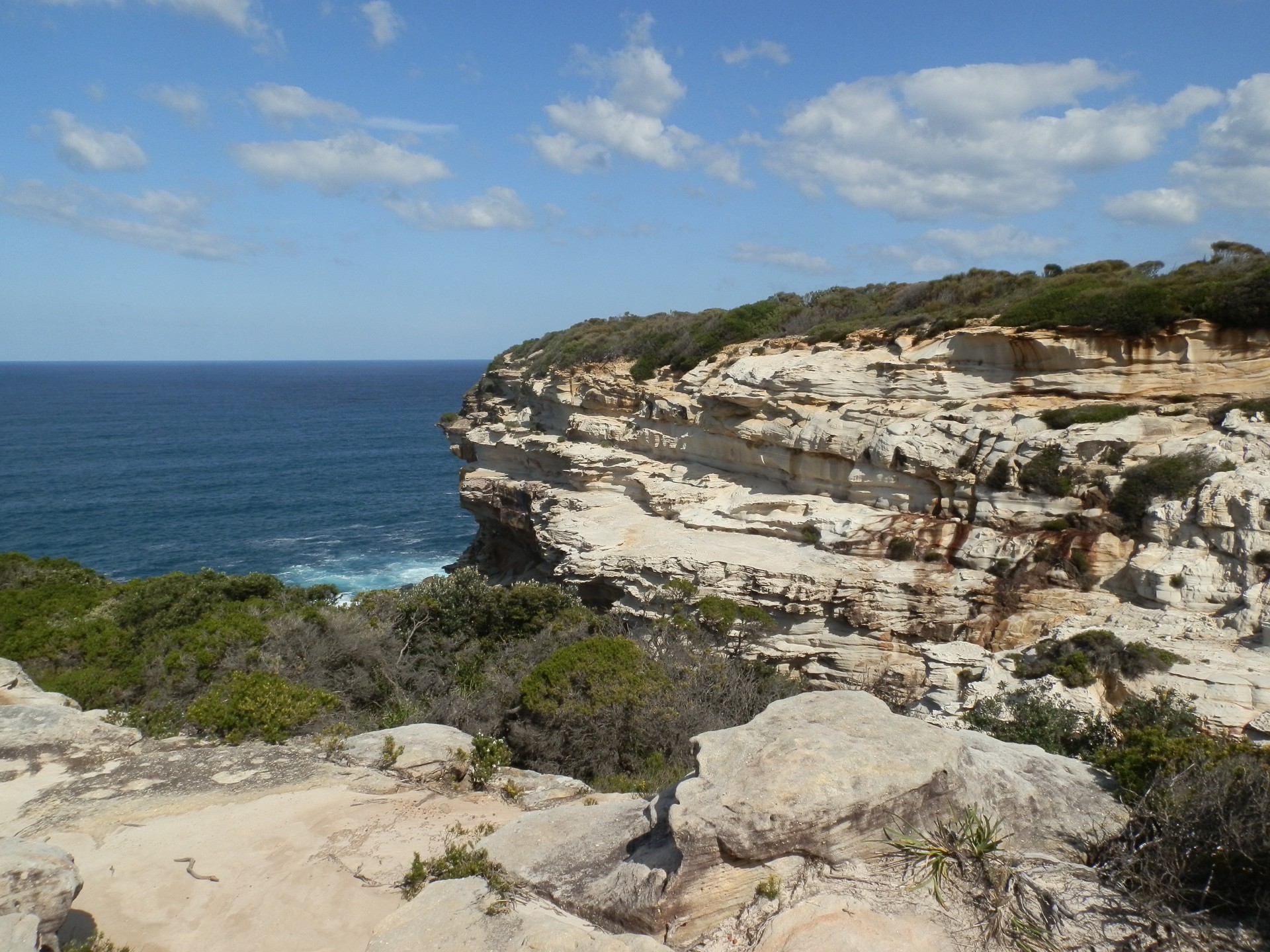 cliff rocky sea free photo