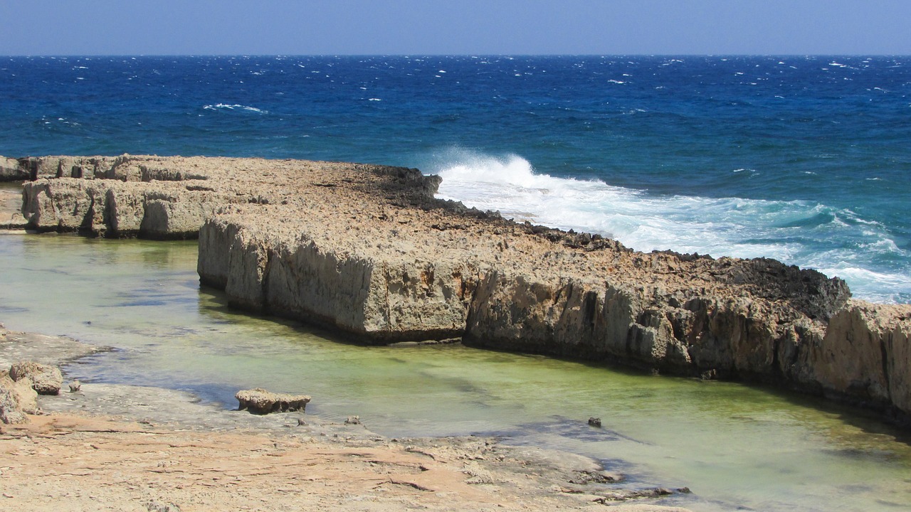 rocky coast sea coastline free photo