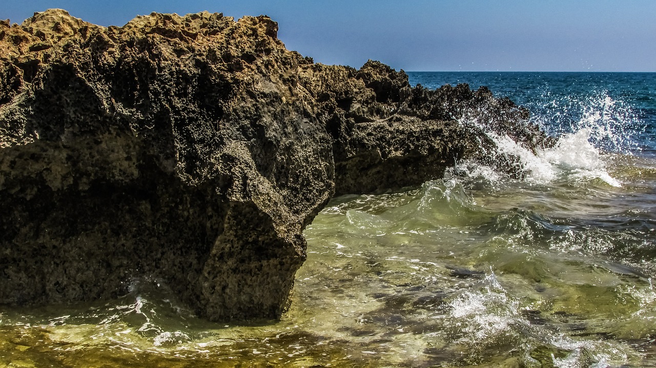 rocky coast sea coastline free photo