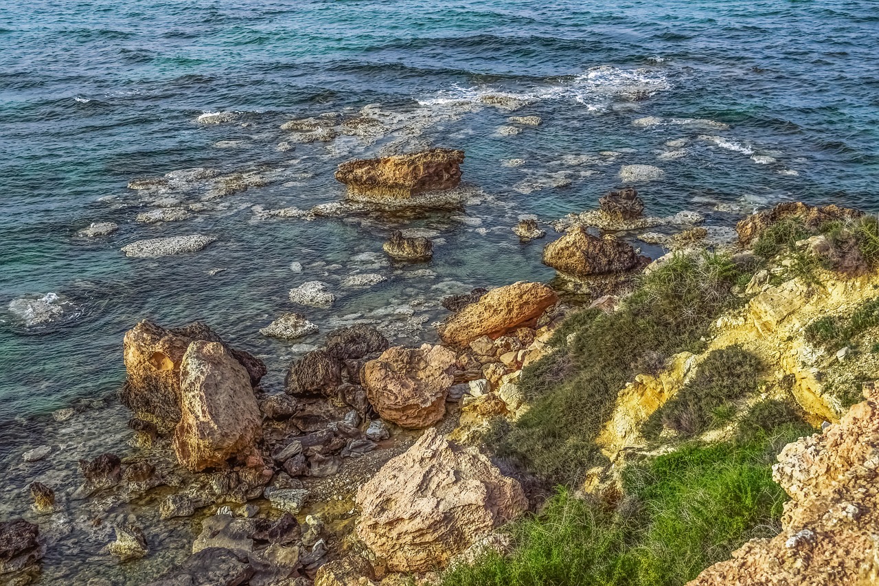 rocky coast rocks stones free photo