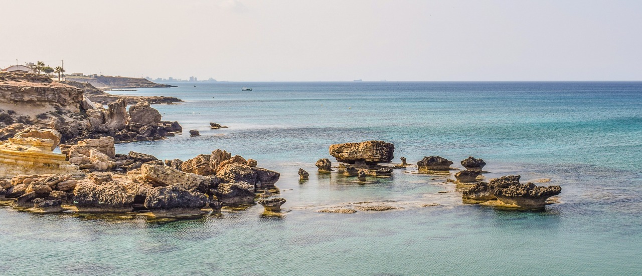 rocky coast rock formation free photo